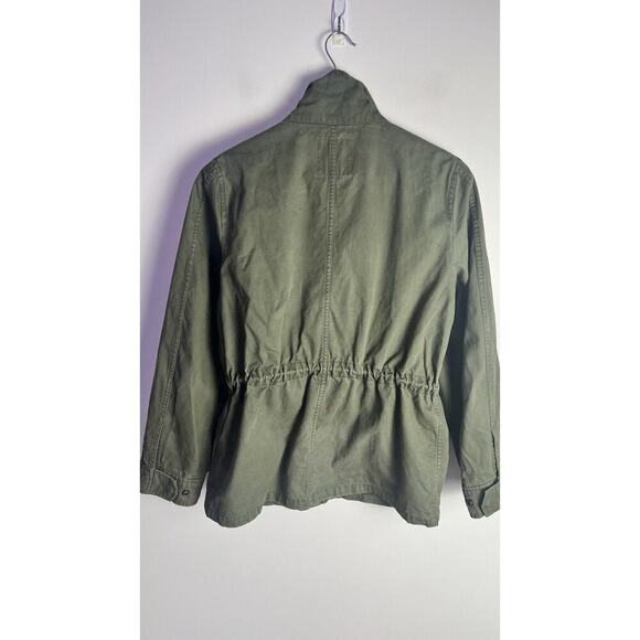 Madewell Dispatch Jacket Military Style Green Cotton Canvas Size M - Picture 6 of 10